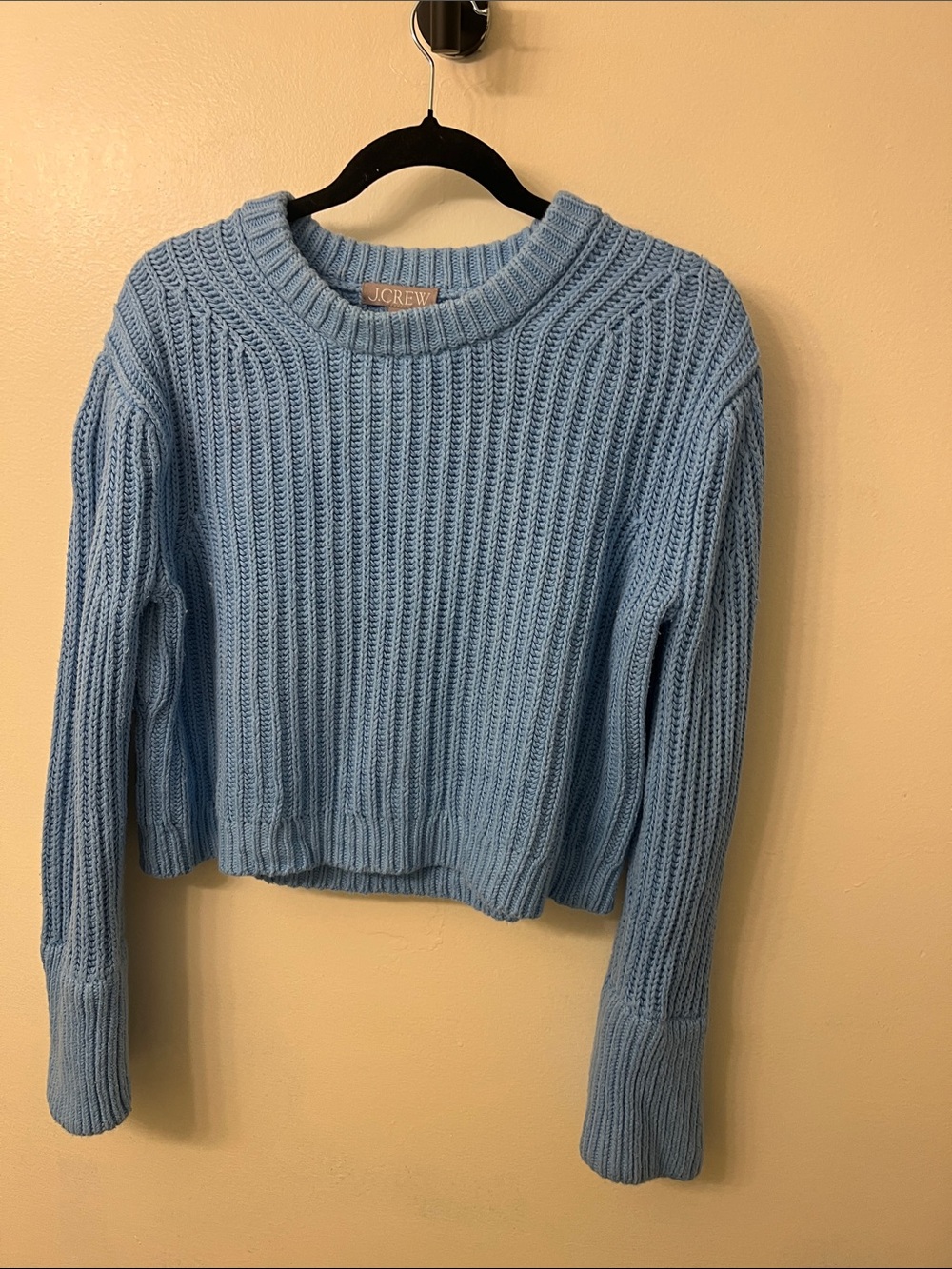 J. Crew Ribbed Crewneck Sweater 100% Cotton